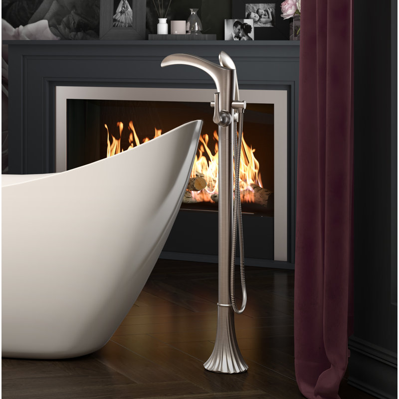Pfister Rhen Single Handle Floor Mounted Freestanding Tub Filler Trim